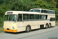 Arrivée d'un exceptionnel autocar MAN-Bussing à l'AAAF