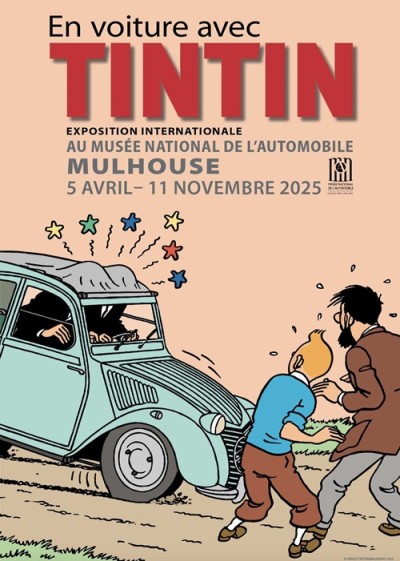En voiture avec Tintin au Musée National de l’Automobile