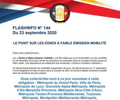 Flash Info N° 144 de la FFVE