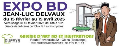 Expo BD de Jean-Luc Delvaux, dessinateur des albums de "Jacques Gipar"