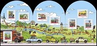 La Nationale 7 à l'honneur d'une collection de timbres La Poste