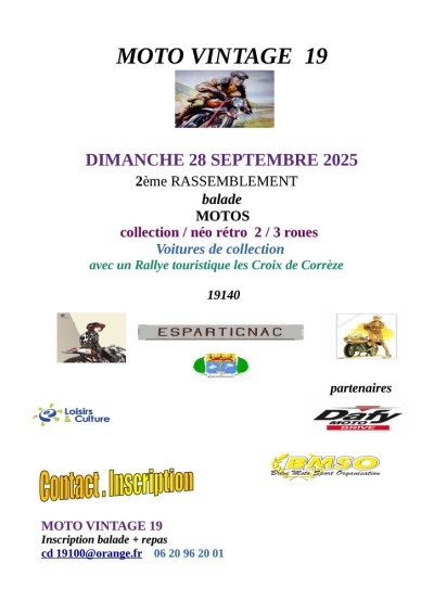 Balade Motos Néo/Réto +Repas