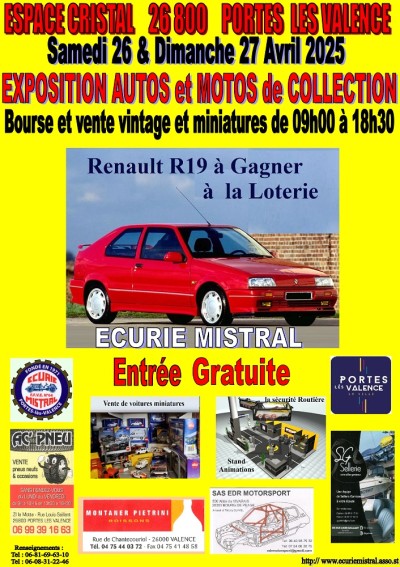 Bourse d'échanges et exposition de voitures et motos anciennes