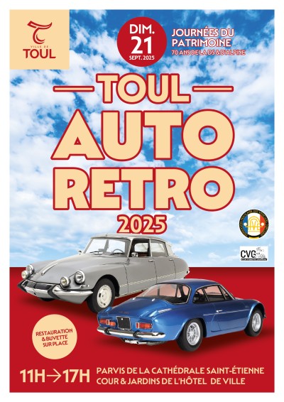 Rassemblement TOUL Auto Retro 2025 : DS et Alpine à l’honneur pour leurs 70 ans
