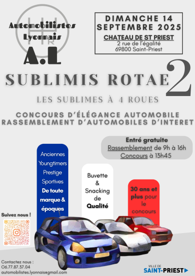 SUBLIMIS ROTAE 2 concours d’élégance et rassemblement