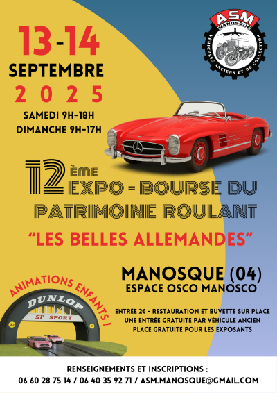12e Expo Bourse du patrimoine roulant