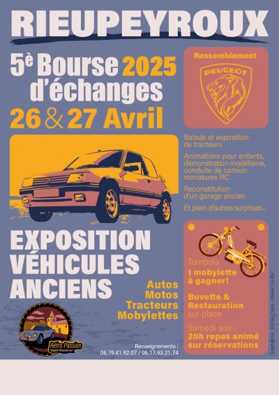 5e Bourse d'échanges - Exposition véhicules anciens