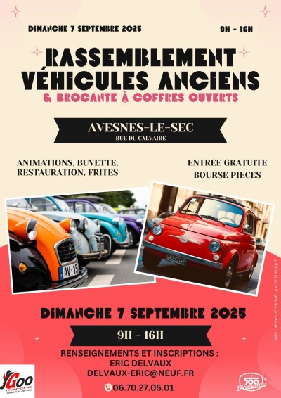 RASSEMBLEMENT VEHICULES ANCIENS&BROCANTE A COFFRES OUVERTS