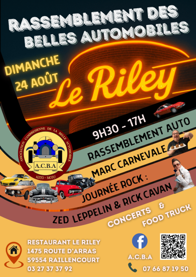 Rassemblement des Belles Automobiles au Riley