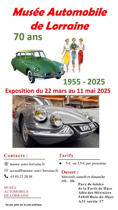Exposition : les 70 ans de la DS