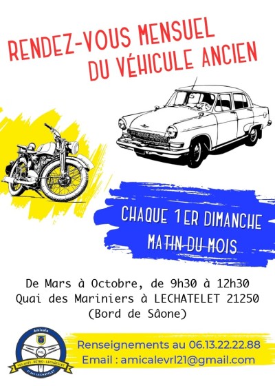 Rendez-vous mensuel du véhicule ancien