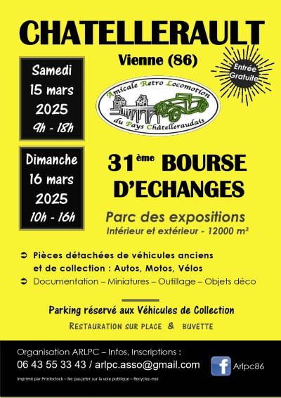 31e Bourse d'échanges Auto Moto