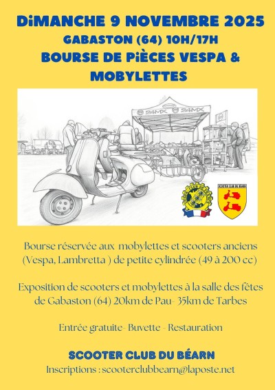 2e Bourse de pièces, exposition, Vespa et mobylettes