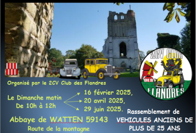 Rassemblement à l'Abbaye de Watten