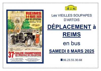 Déplacement en bus pour le salon des Belles Champenoises d'époque à Reims