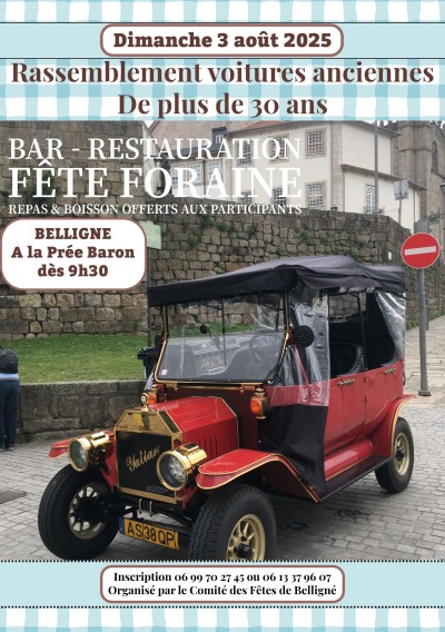 Rassemblement de voitures anciennes
