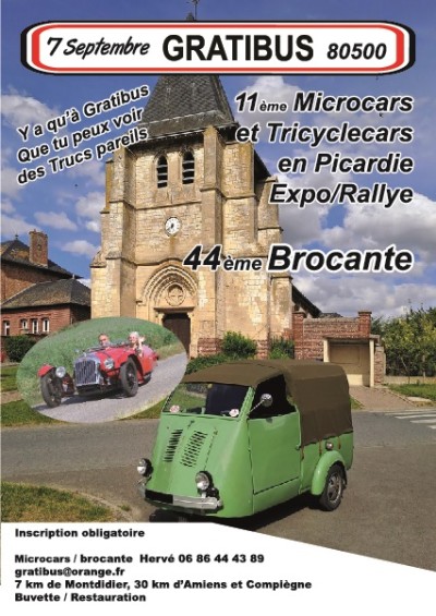 11e Microcars et Tricyclecars en Picardie