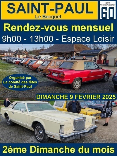 Rassemblement mensuel de véhicules de collection