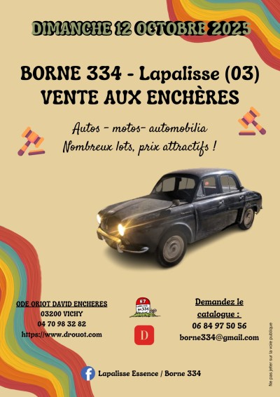 Vente aux enchères Borne 334