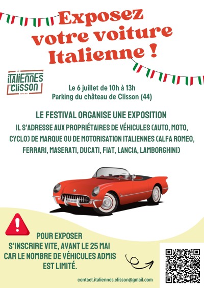 Rassemblement de voitures italiennes